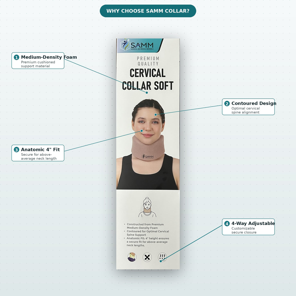 SAMM Premium Soft Cervical Collar