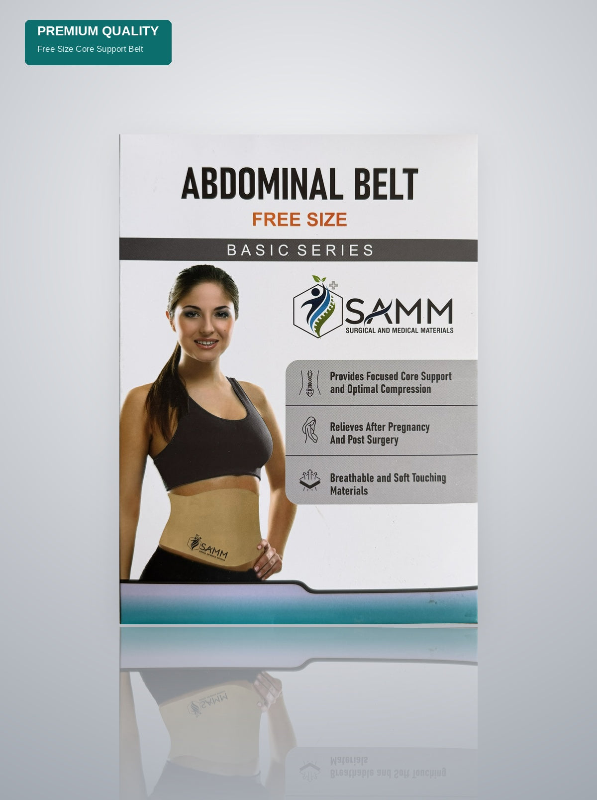 SAMM Abdominal Belt (Free Size) – Post-Surgery & Post-Pregnancy Core Support Compression Binder